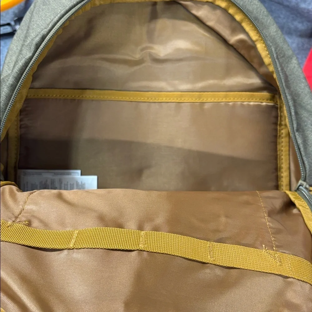Volcom Academy many pocket Olive and Gray Backpack bag